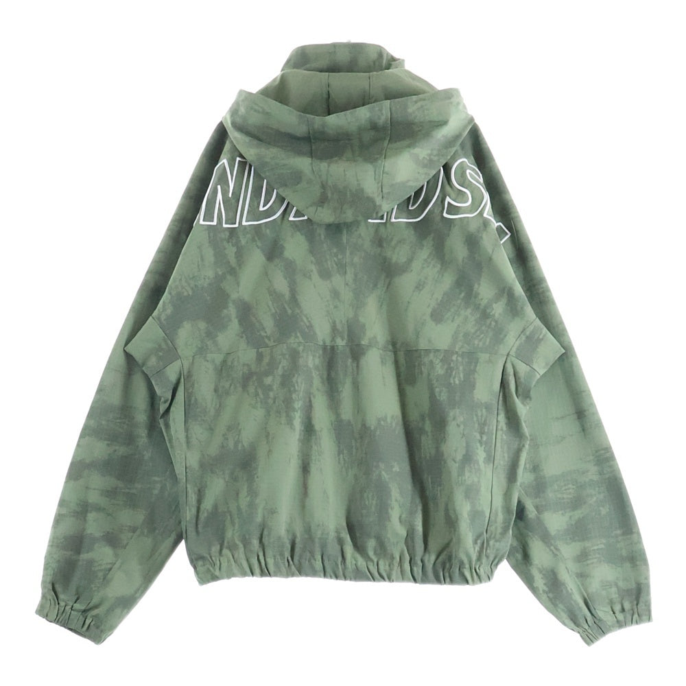 WIND AND SEA(ウィンダンシー) BIG LOGO SHELL PARKA ビッグロゴ シェルパーカー フーデッドジャケット カーキ WDS-O-ATN-26-Q1-JK-01