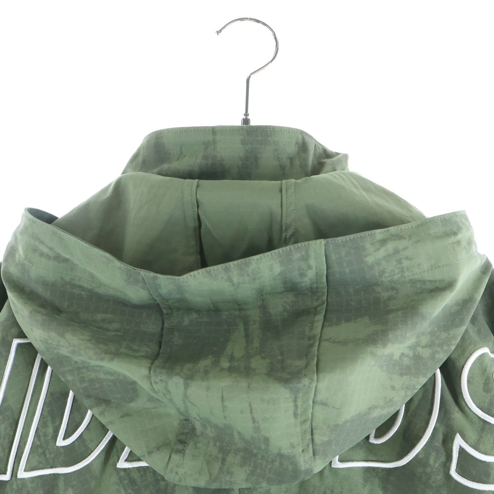WIND AND SEA(ウィンダンシー) BIG LOGO SHELL PARKA ビッグロゴ シェルパーカー フーデッドジャケット カーキ WDS-O-ATN-26-Q1-JK-01