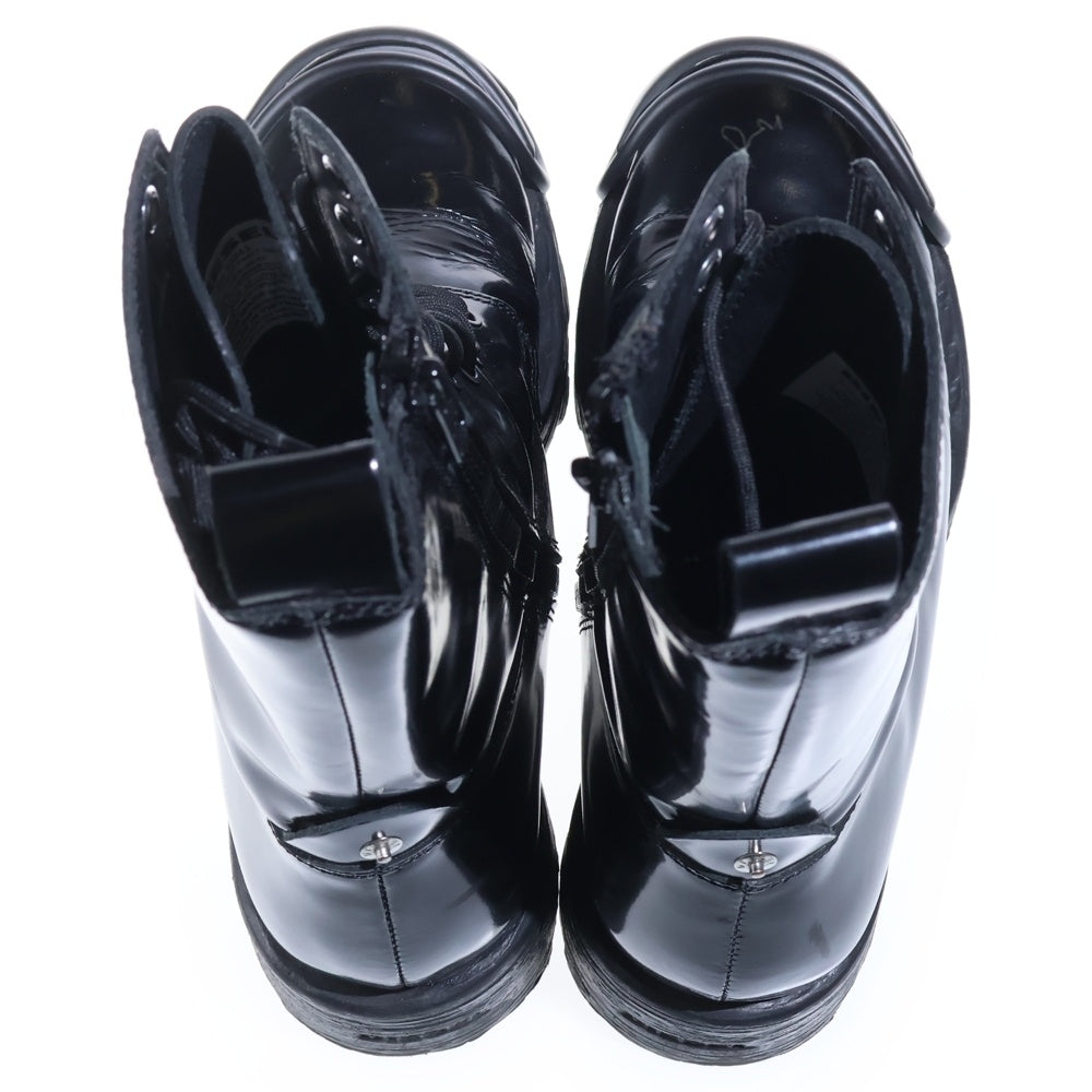 DIESEL(ディーゼル) D-HAMMER BT D フロントDロゴ サイドジップアップ ロングブーツ ブラック US10/28cm Y03228
