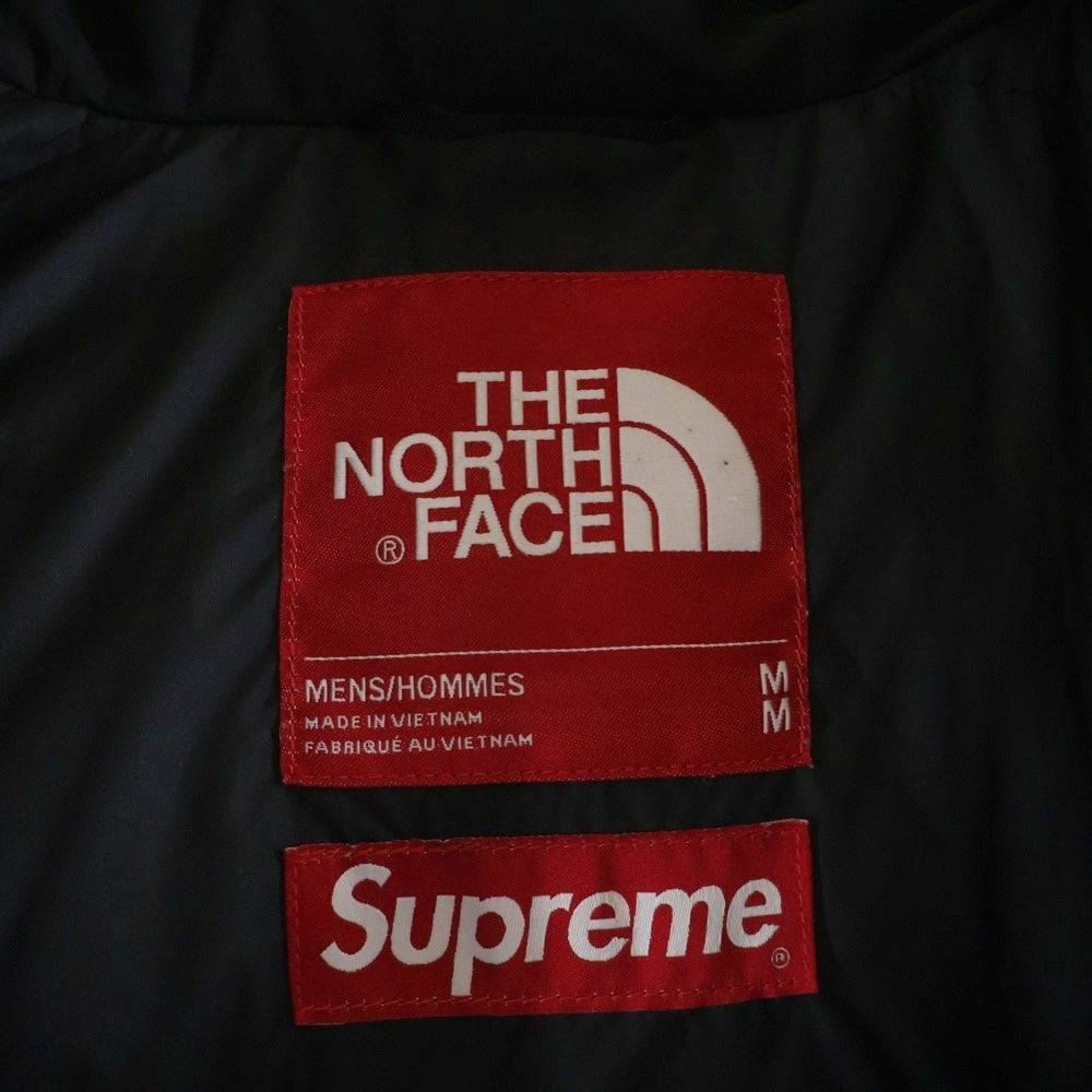 SUPREME(シュプリーム) 17AW ×THE NORTH FACE Mountain Baltoro Jacket ザノースフェイス マウンテンバルトロ 雪山 フーデッドダウンジャケット ブルー/ホワイト ND91701I