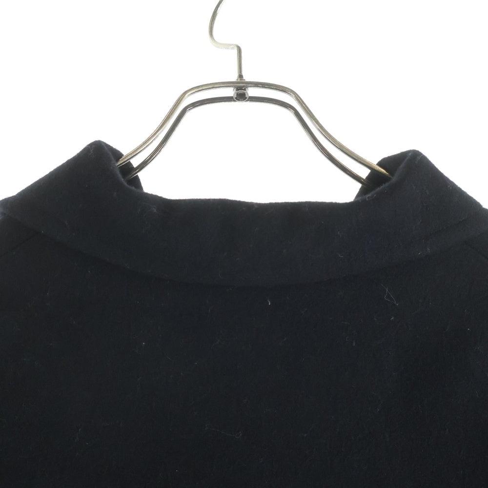 Yohji Yamamoto(ヨウジヤマモト) 90S ARCHIVE ウール ビッグカラー バックプリント ショートスリーブジャケット ブラック