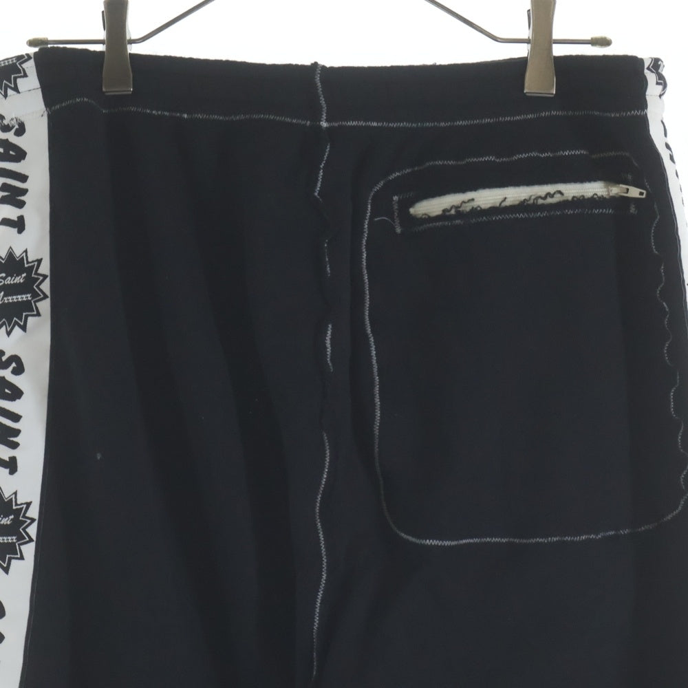 SAINT MICHAEL(セントマイケル) 25AW ALM SWEAT PANTS アラブモーメント サイドライン スウェットパンツ ブラック SM-HR1-0000-C71