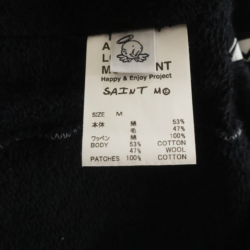 SAINT MICHAEL(セントマイケル) 25AW ALM SWEAT PANTS アラブモーメント サイドライン スウェットパンツ ブラック SM-HR1-0000-C71