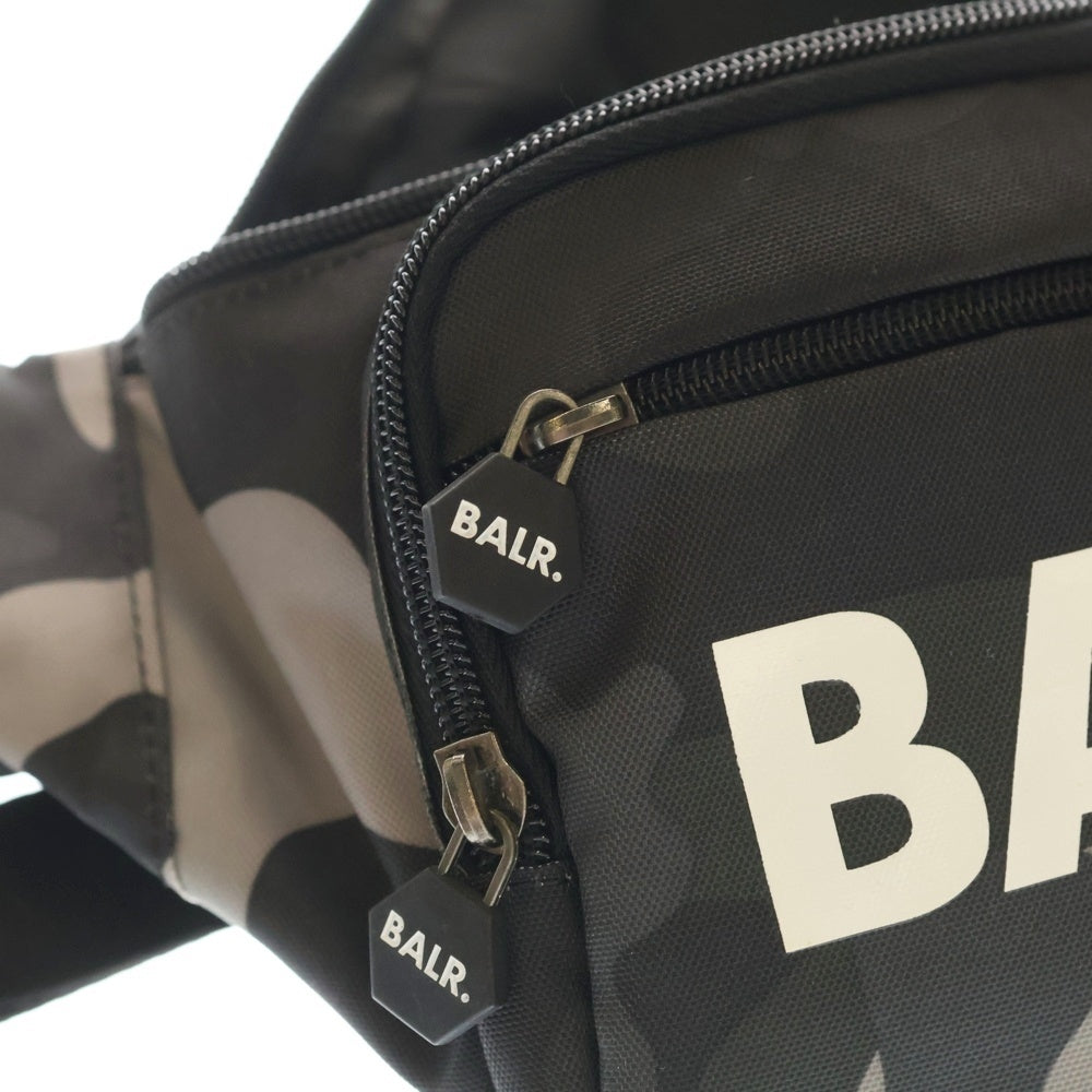 BALR.(ボーラー) カモフラージュ柄 アジャスタブルベルト ウエスト ボディバック グレー