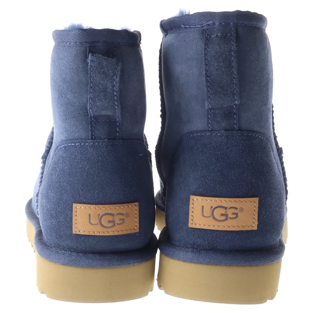 UGG(アグ) W CLASSIC MINI 2 クラシックミニ ファーボア ムートンブーツ ネイビー 016222