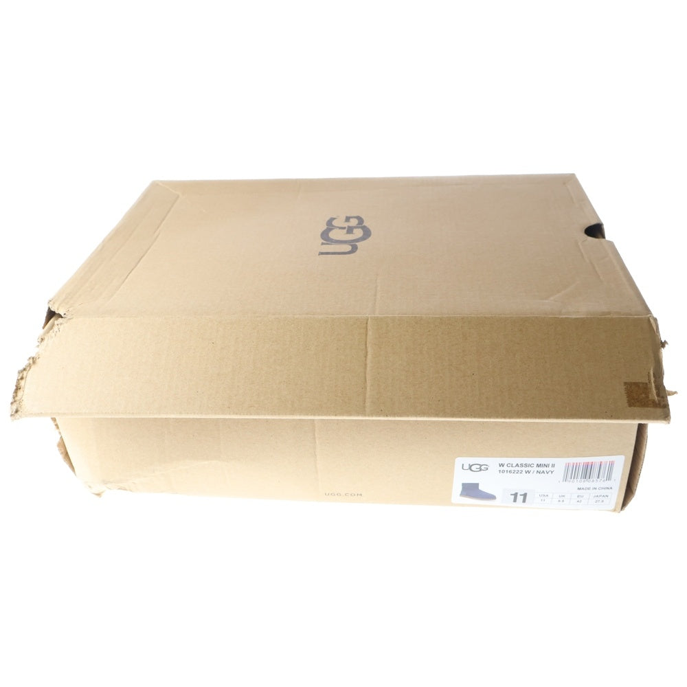 UGG(アグ) W CLASSIC MINI 2 クラシックミニ ファーボア ムートンブーツ ネイビー 016222