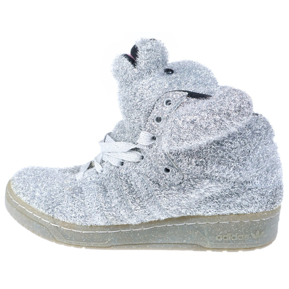 adidas(アディダス) ×JEREMY SCOTT JS BEAR ジェレミースコット ベアー ハイカットスニーカー US10/28cm シルバー G96187