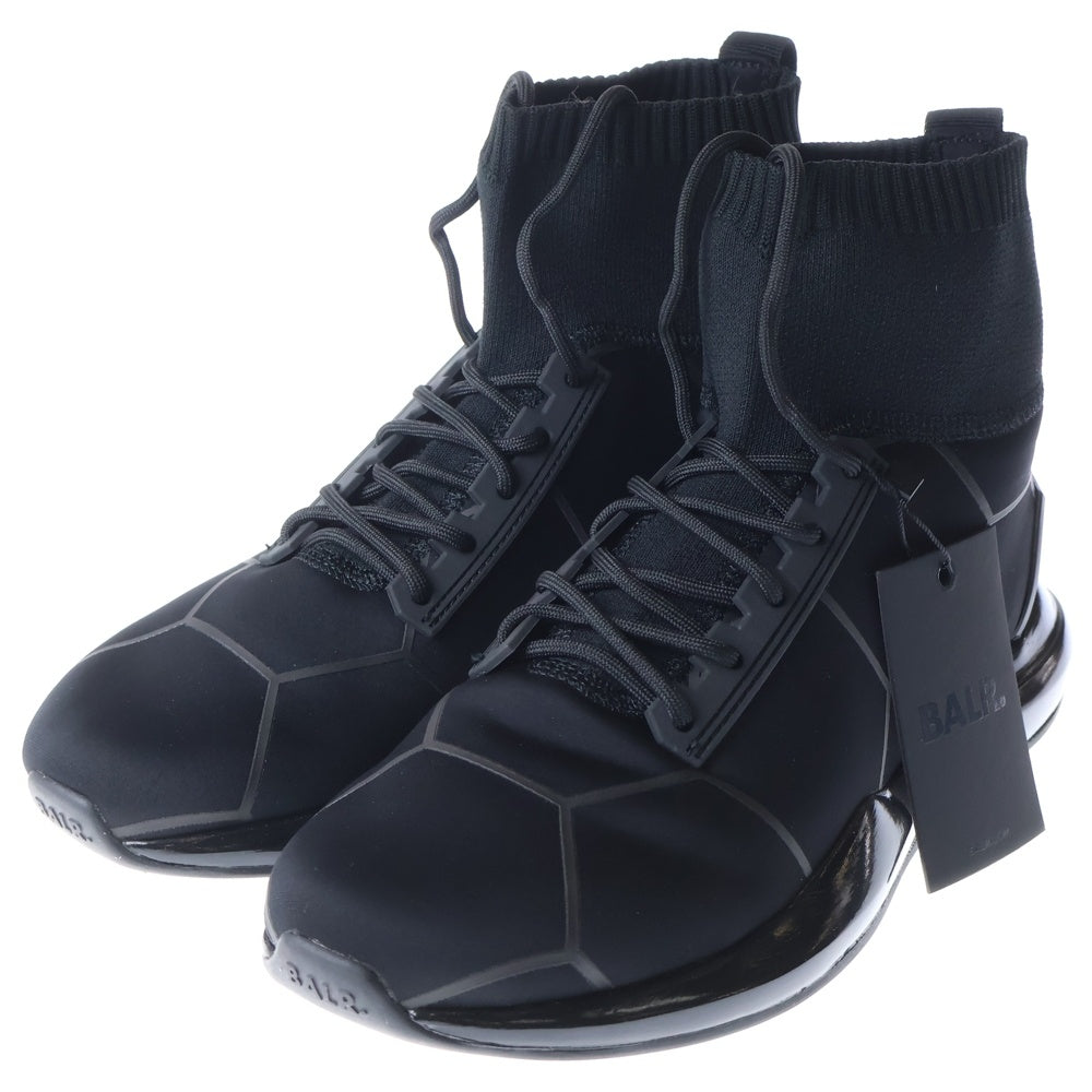 BALR.(ボーラー) BLACK ON BLACK PANEL SNEAKERS ブラックオンブラック パネルソックススニーカー ブラック