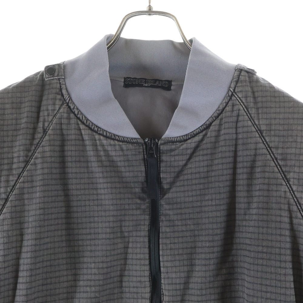 STONE ISLAND(ストーンアイランド) SHADOW PROJECT BOMBER JACKET シャドウプロジェクト アームポケット ジップアップ ボンバージャケット グレー 531940208