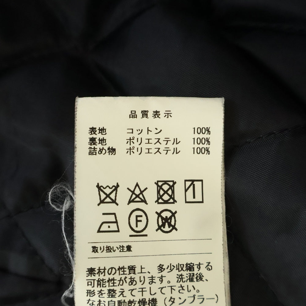 DESCENDANT(ディセンダント) 19SS CLAIRTON SHIRT JACKET クレアトン バッファローチェック 裏地キルティング フランネル シャツジャケット オレンジ
