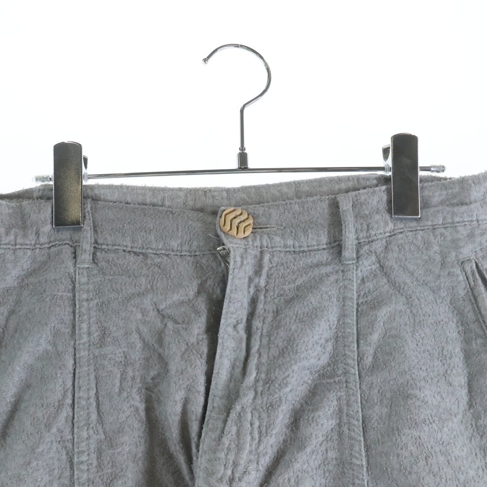 COMME des GARCONS HOMME PLUS(コムデギャルソンオムプリュス) 13SS コットンパイル ジップフライ ハーフサルエルパンツ グレー PK-P083