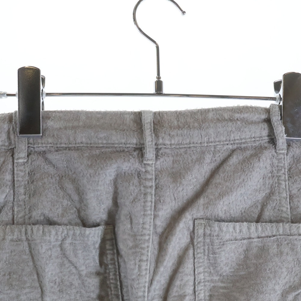 COMME des GARCONS HOMME PLUS(コムデギャルソンオムプリュス) 13SS コットンパイル ジップフライ ハーフサルエルパンツ グレー PK-P083