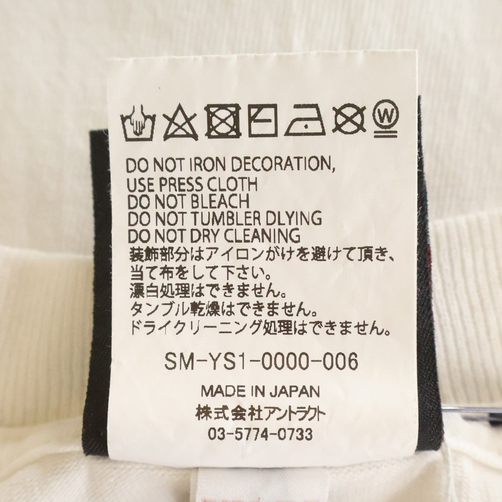 SAINT MICHAEL(セントマイケル) 24AW VANITY SS TEE ジーザスプリントTシャツ 半袖クルーネックカットソー ホワイト SM-YS1-0000-006