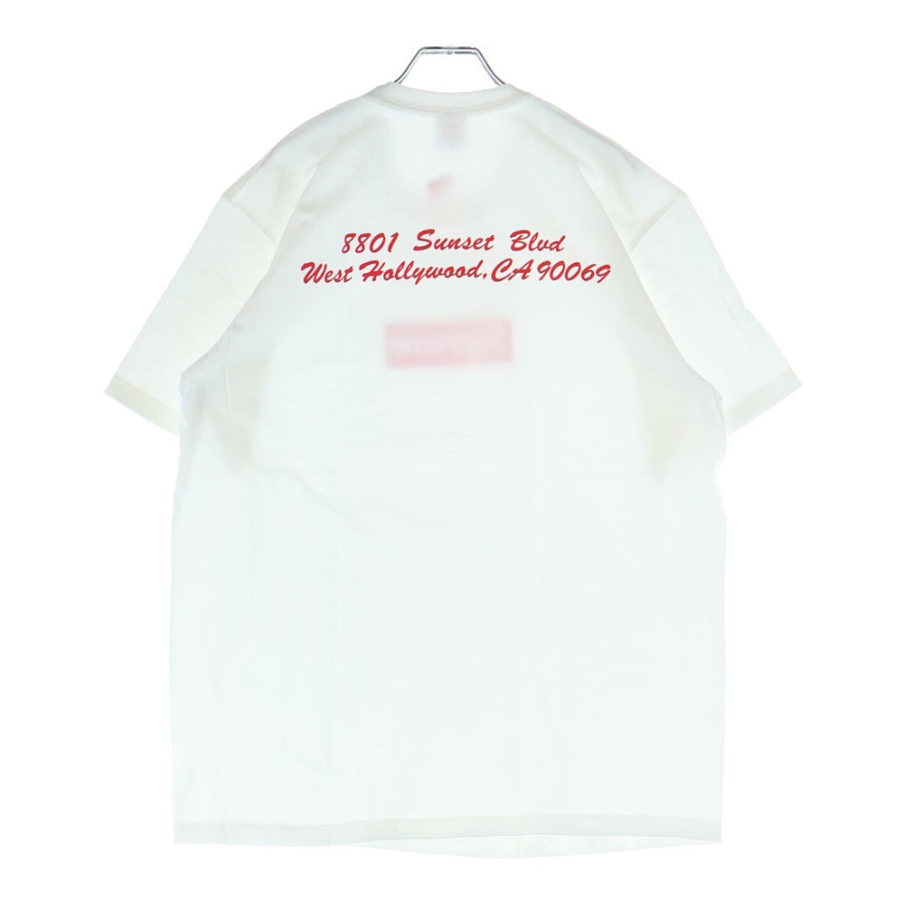 SUPREME(シュプリーム) 23SS West Hollywood LA Box Logo Tee ウエストハリウッド ボックスロゴ クルーネック半袖Tシャツ カットソー ホワイト/レッド