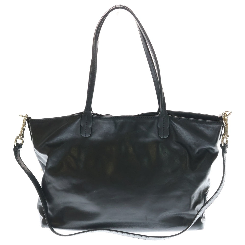 VALENTINO GARAVANI(ヴァレンチノガラヴァーニ) LEATHER PETALE ROSE PEARL EMBELLISHED SATCHEL レザー ローズモチーフ パール装飾 2WAY トートバッグ ショルダーバッグ ブラック ゴールド金具 レディース