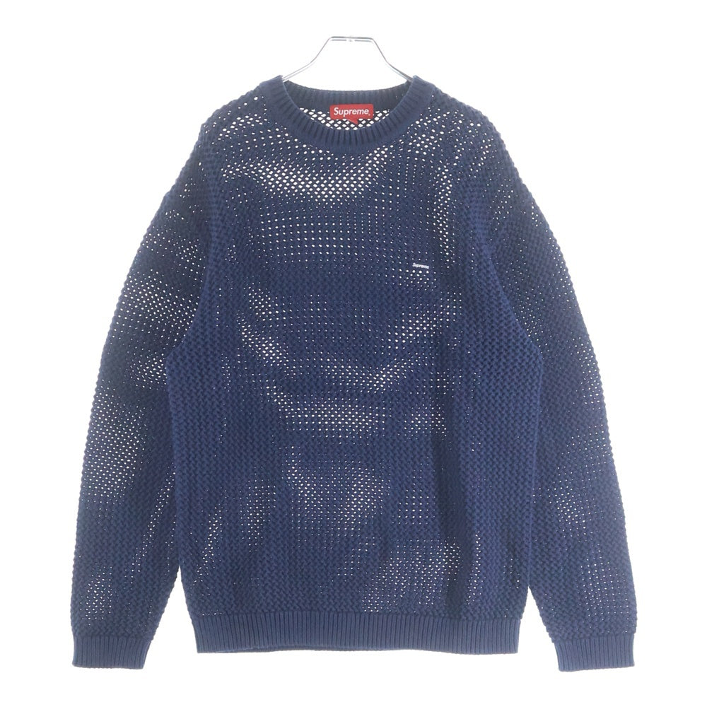 SUPREME(シュプリーム) 22SS Open Knit Small Box Sweater オープンニット スモールボックスロゴ ニットセーター ネイビー