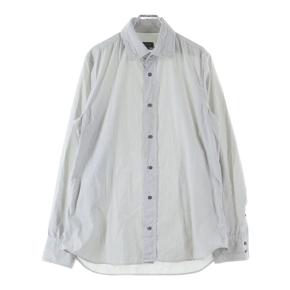 JIL SANDER(ジルサンダー) ストライプ レギュラーカラー 長袖カッターシャツ グレー