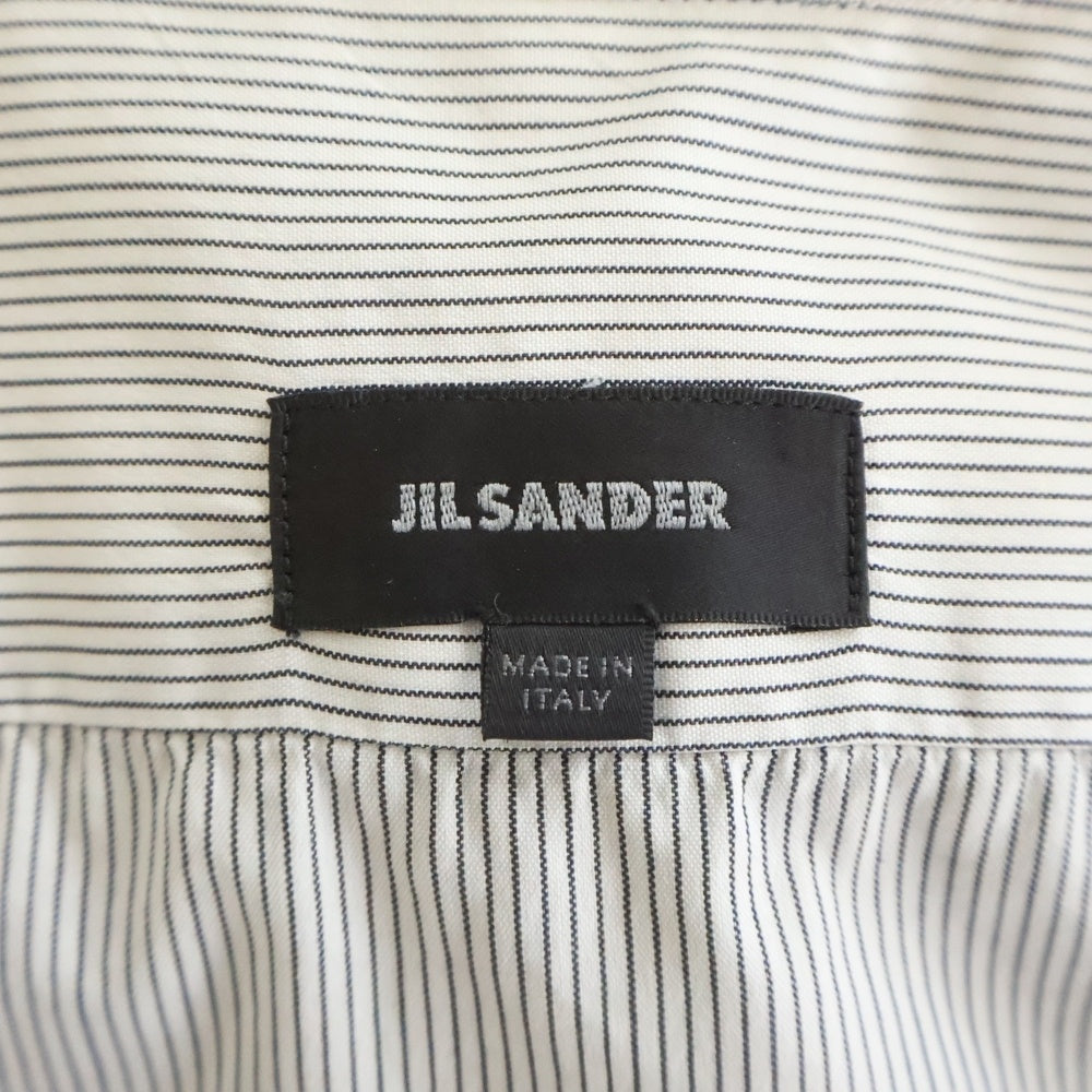 JIL SANDER(ジルサンダー) ストライプ レギュラーカラー 長袖カッターシャツ グレー