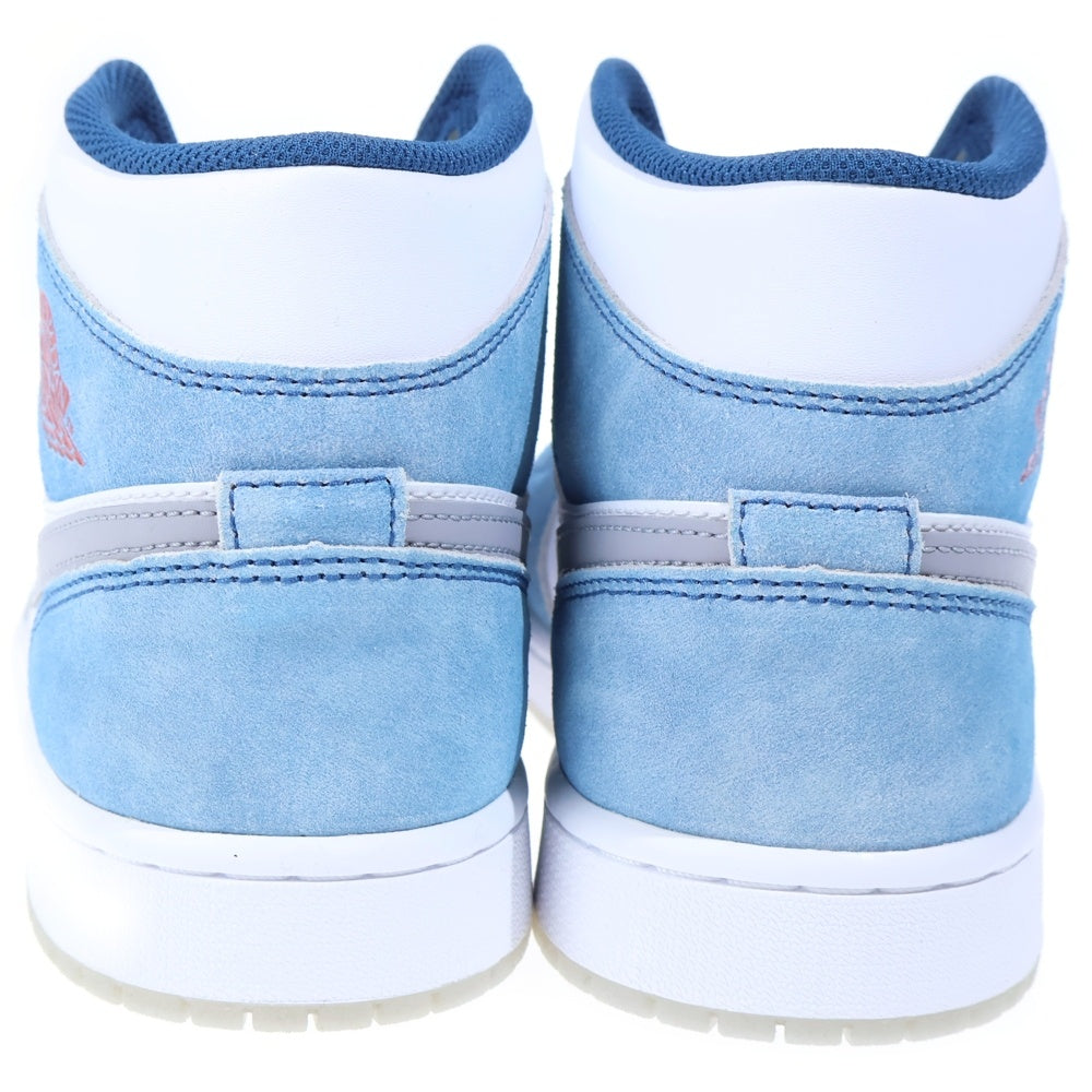 NIKE(ナイキ) AIR JORDAN 1 MID SE エア ジョーダン1 シーズナルエディション ミッドカットスニーカー ブルー/ホワイト US9.5/27.5cm DN3706-401