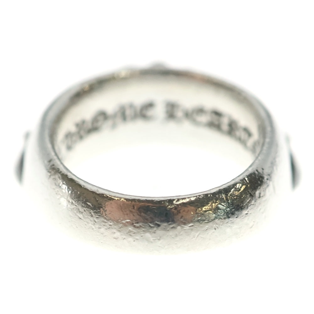 CHROME HEARTS(クロムハーツ) HALF CLASSIC FLORAL CROSS RING ハーフクラシック フローラルクロスリング シルバー レディース