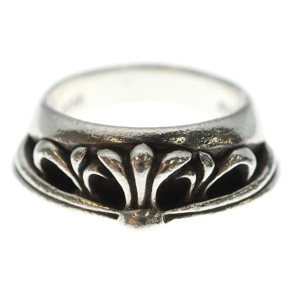 CHROME HEARTS(クロムハーツ) HALF CLASSIC FLORAL CROSS RING ハーフクラシック フローラルクロスリング シルバー レディース