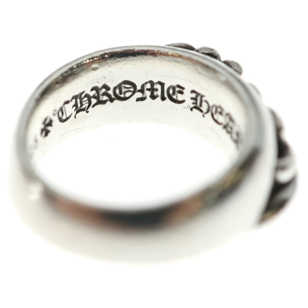 CHROME HEARTS(クロムハーツ) HALF CLASSIC FLORAL CROSS RING ハーフクラシック フローラルクロスリング シルバー レディース