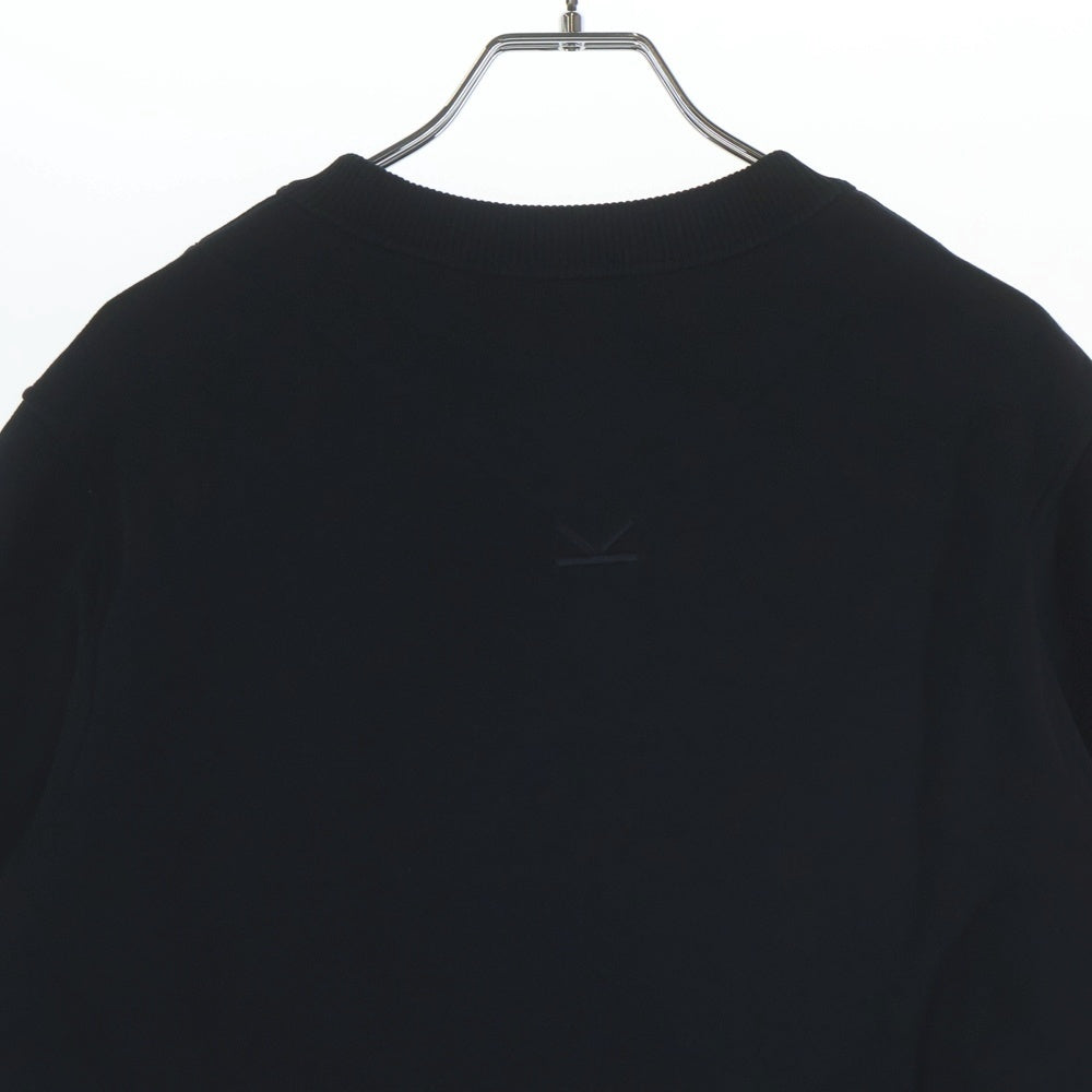 KENZO(ケンゾー) フロントロゴエンブロイダリー クルーネックスウェットシャツ トレーナー ブラック FA55SW0004MD