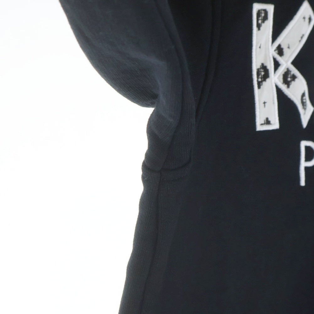 KENZO(ケンゾー) フロントロゴエンブロイダリー クルーネックスウェットシャツ トレーナー ブラック FA55SW0004MD