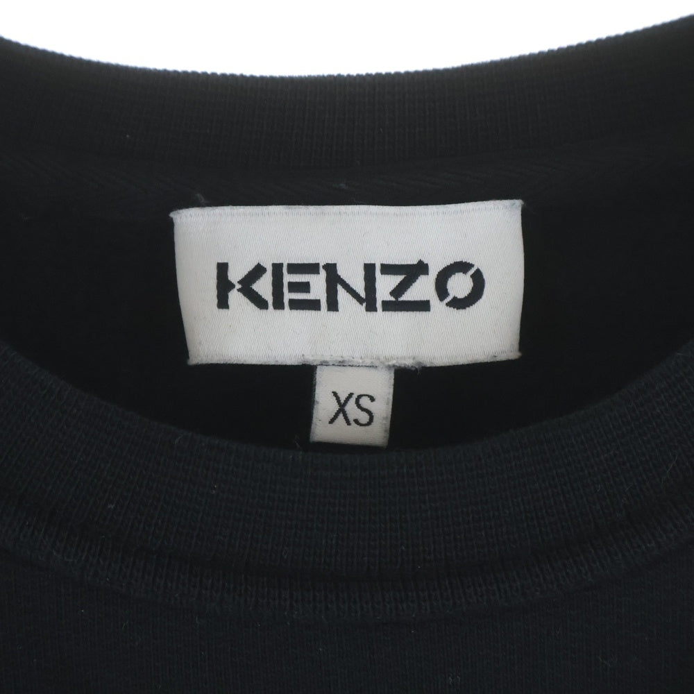 KENZO(ケンゾー) フロントタイガープリント クルーネックスウェットシャツ トレーナー ブラック FB62SW8314MO