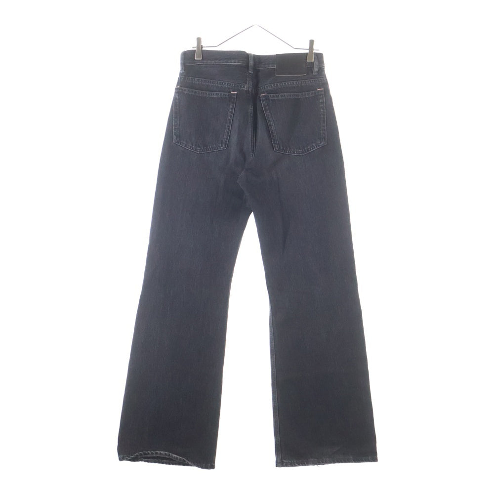 Acne Studios(アクネ ストゥディオズ) ルーズブーツカット ボタンフライ デニムパンツ ブラック B00269-