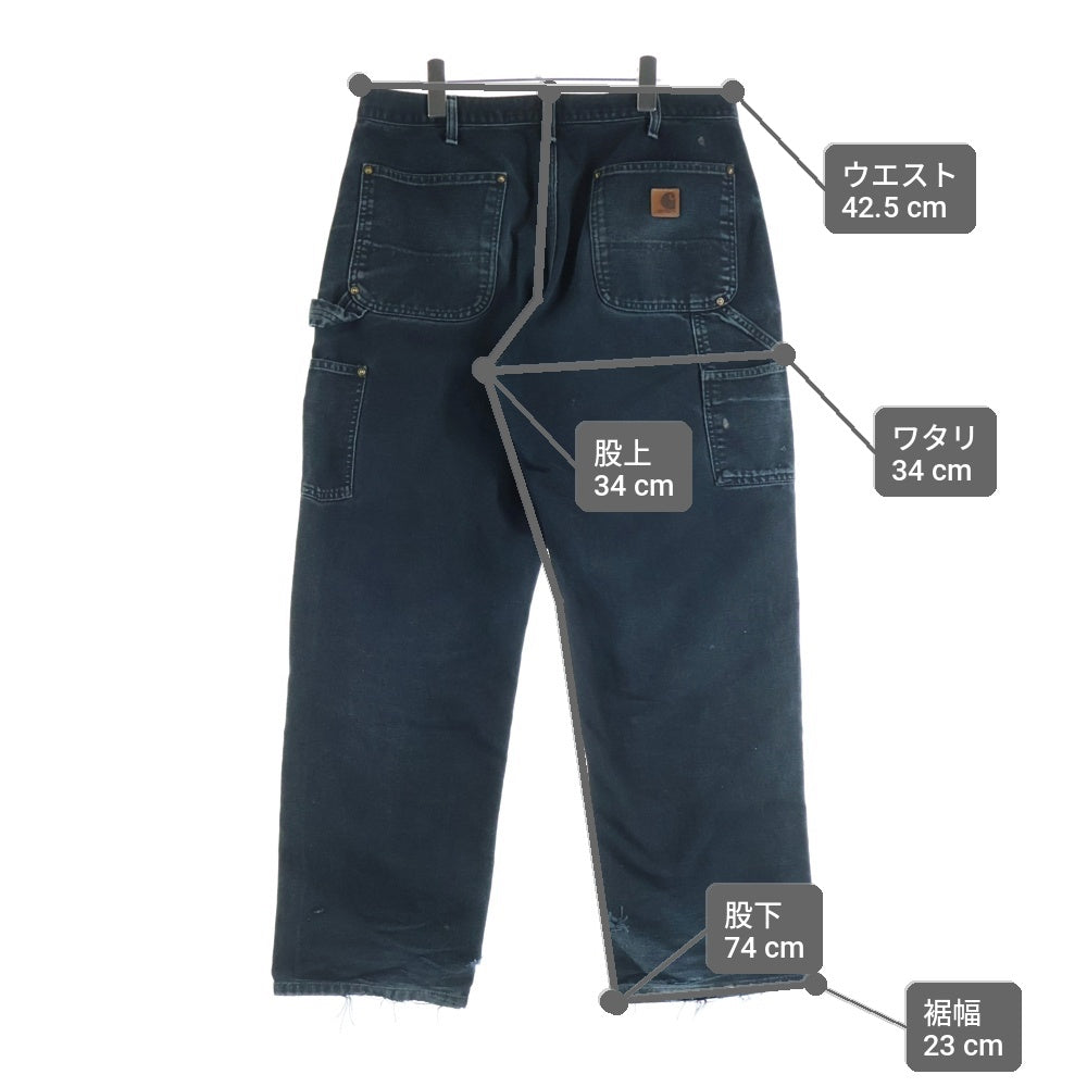 CARHARTT(カーハート) DOUBLE KNEE WORK PANT ダブルニー ワークペインターパンツ ブラック B136 BLK