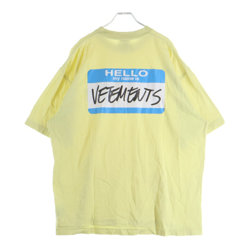 VETEMENTS(ヴェトモン) HELLO MY NAME IS FADED ハロー マイネーム