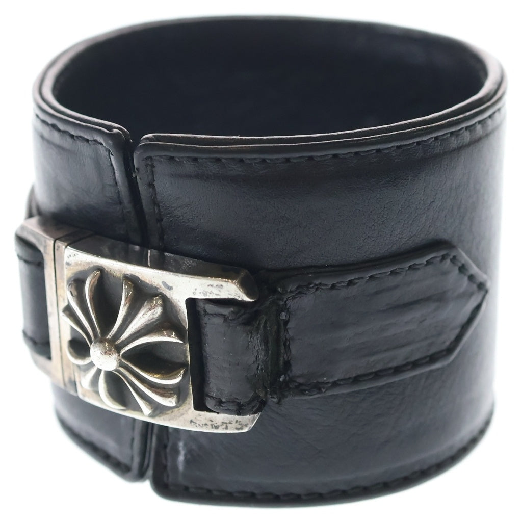 CHROME HEARTS(クロムハーツ) HARNESS CLASP ワイドハーネスクラスプ レザーブレスレット