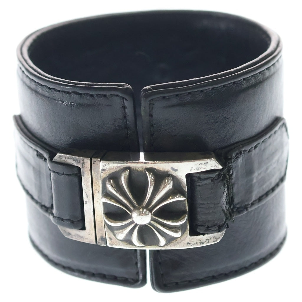 CHROME HEARTS(クロムハーツ) HARNESS CLASP ワイドハーネスクラスプ レザーブレスレット