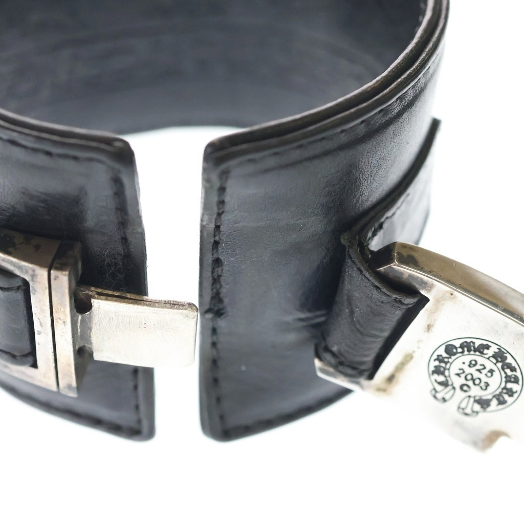 CHROME HEARTS(クロムハーツ) HARNESS CLASP ワイドハーネスクラスプ レザーブレスレット
