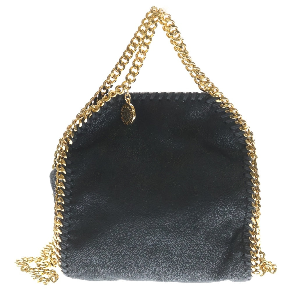 STELLA McCARTNEY(ステラマッカートニー) ファラベラ タイニー トートバッグ 2WAY ハンドバッグ ショルダーバッグ ブラック ゴールド金具 391698 W9355