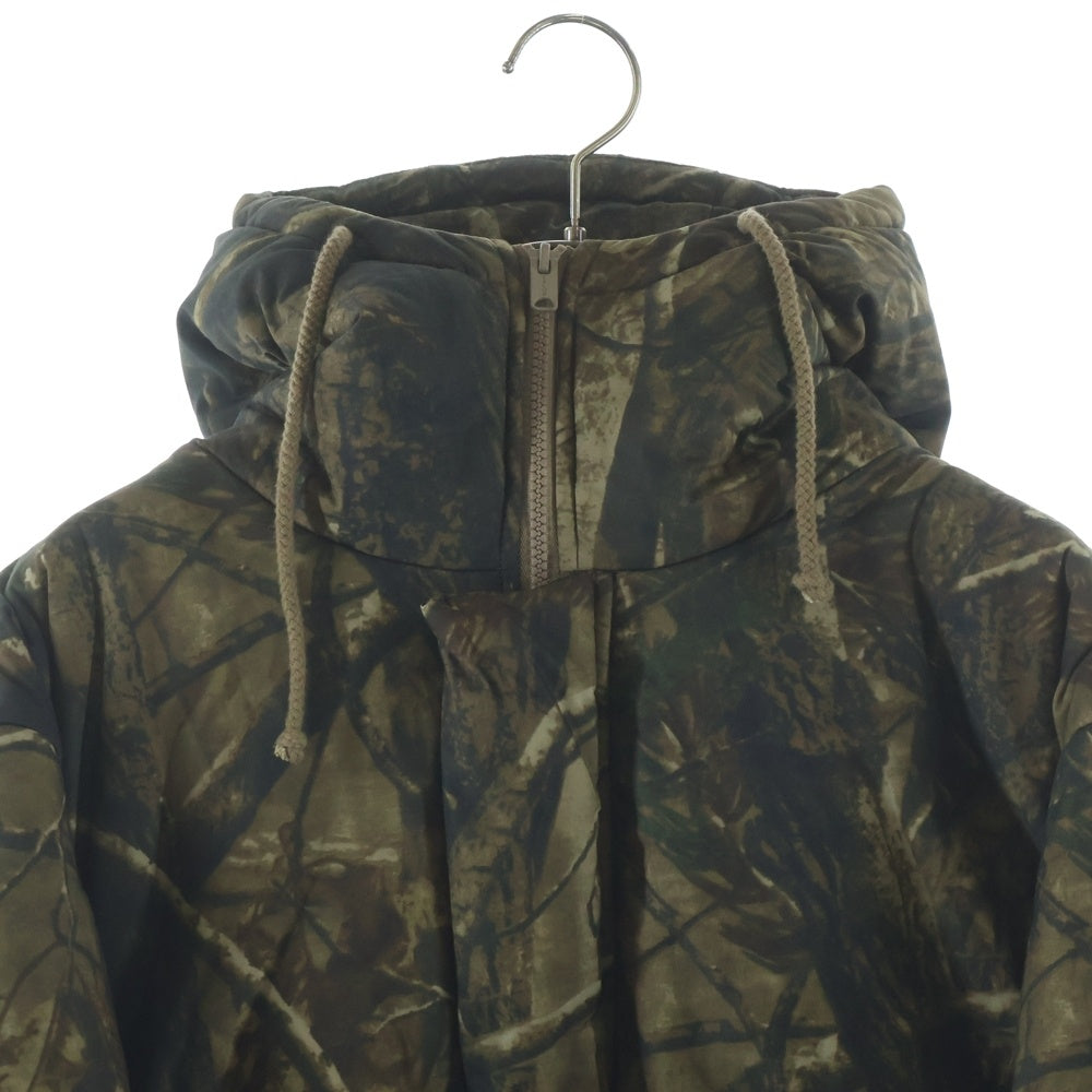 adidas YEEZY SEASON 5(イージー シーズンファイブ) カモフラージュ総柄 フーデッドショートパファージャケット ブラウン KW5U6163-045