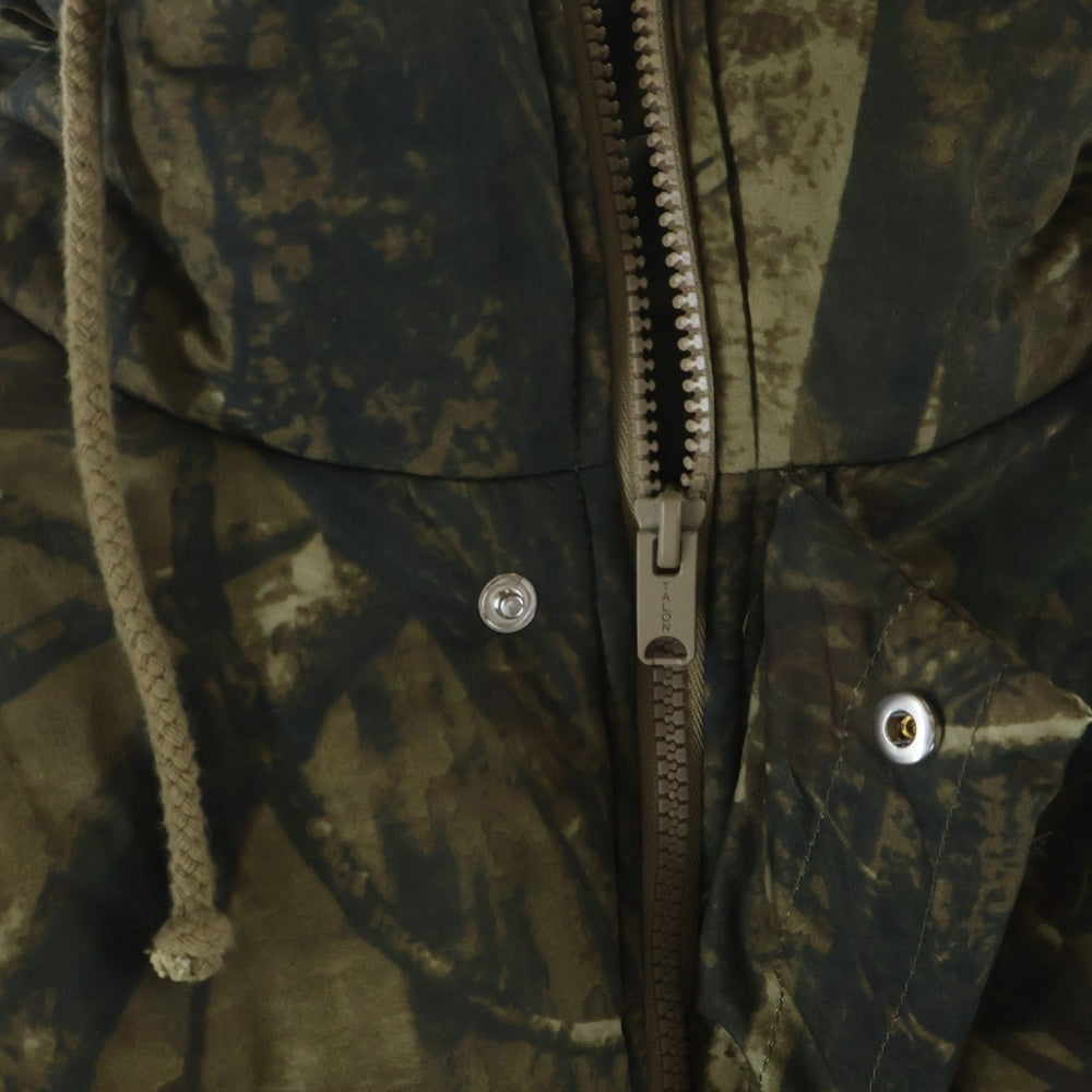 adidas YEEZY SEASON 5(イージー シーズンファイブ) カモフラージュ総柄 フーデッドショートパファージャケット ブラウン KW5U6163-045