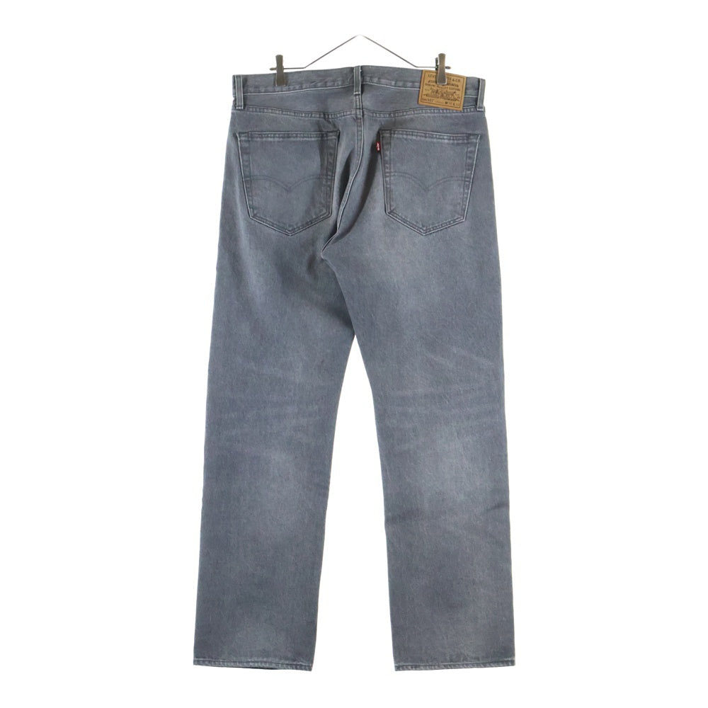 Levi's(リーバイス) ×JJJJound 501 ジョウンド レザーパッチ ストレートデニムパンツ ジーンズ グレー PC9-A9525-0000