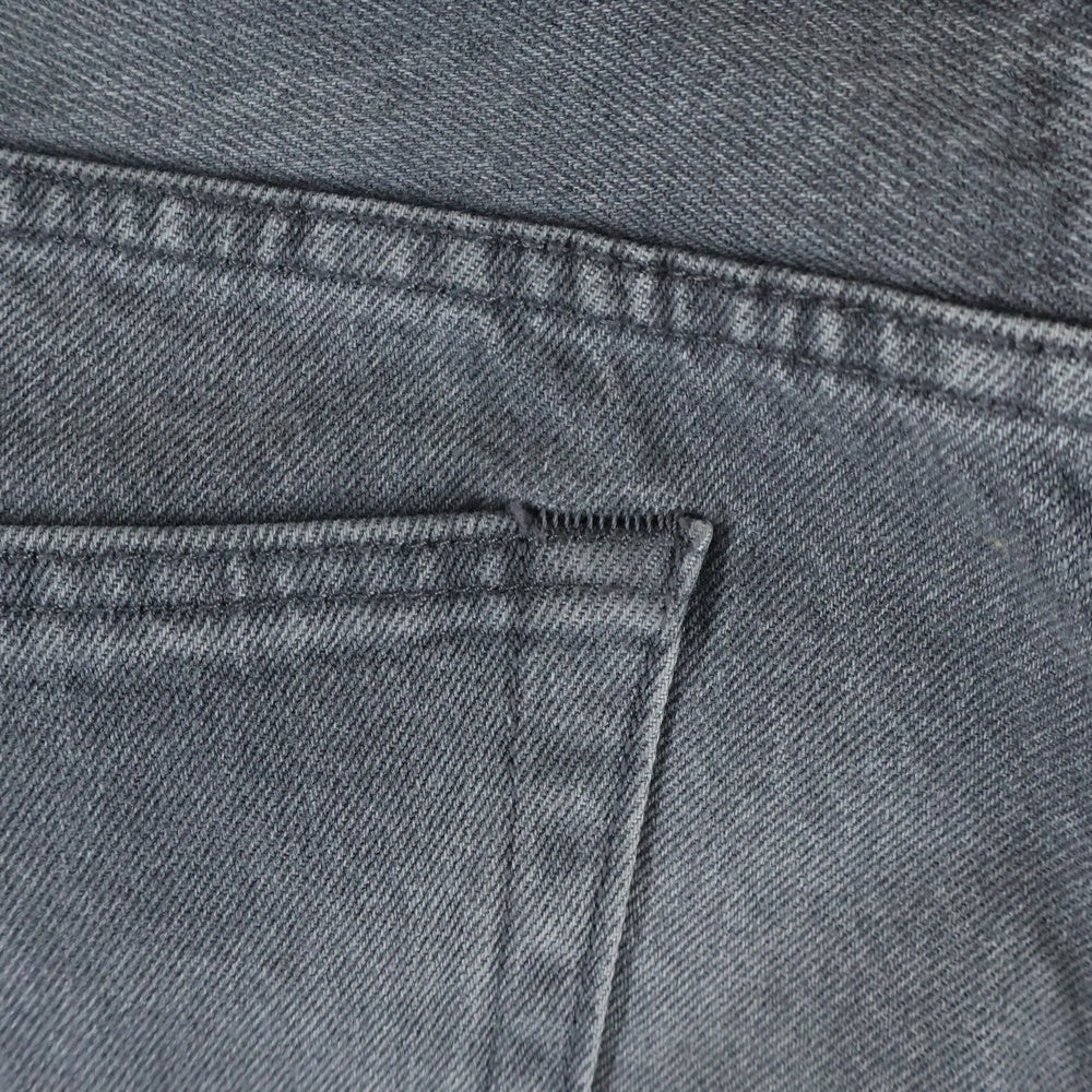 Levi's(リーバイス) ×JJJJound 501 ジョウンド レザーパッチ ストレートデニムパンツ ジーンズ グレー PC9-A9525-0000