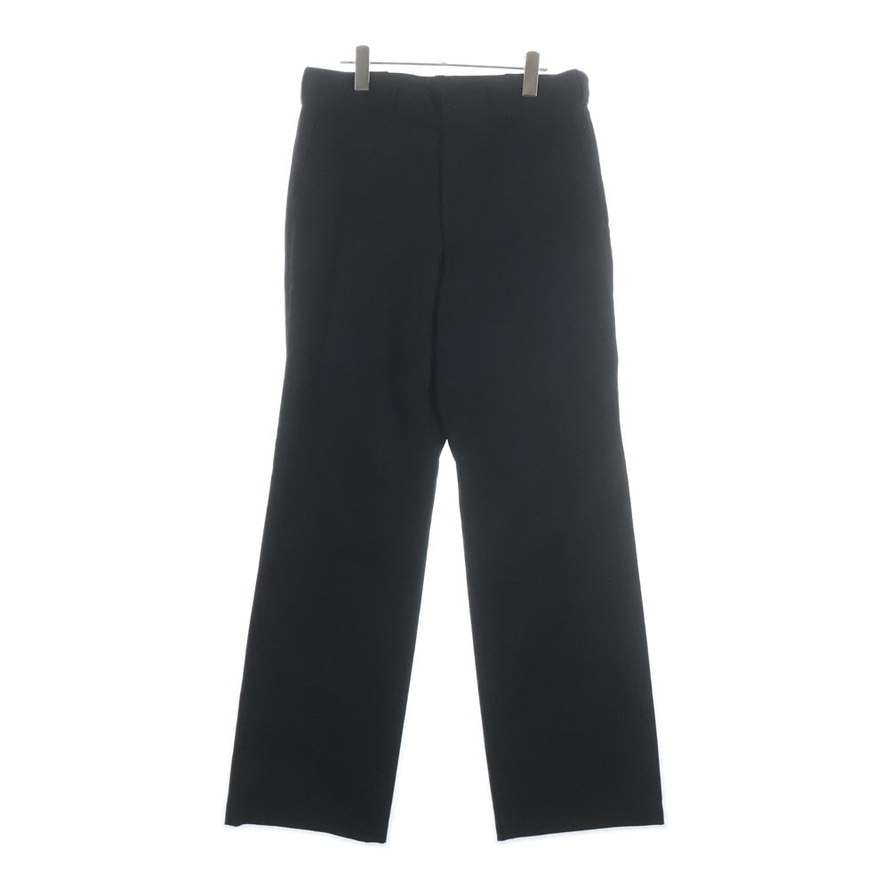 Y's for men(ワイズフォーメン) ジップアップ ウール ワイドストレート パンツ ブラック MG-P06-100