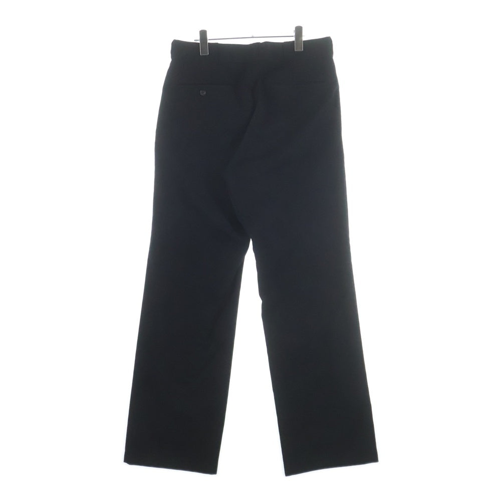 Y's for men(ワイズフォーメン) ジップアップ ウール ワイドストレート パンツ ブラック MG-P06-100