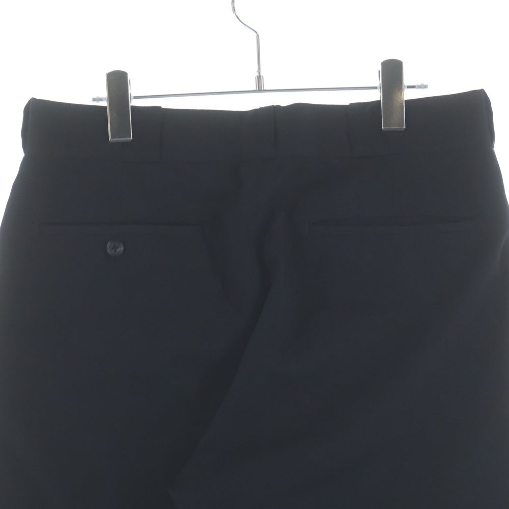 Y's for men(ワイズフォーメン) ジップアップ ウール ワイドストレート パンツ ブラック MG-P06-100