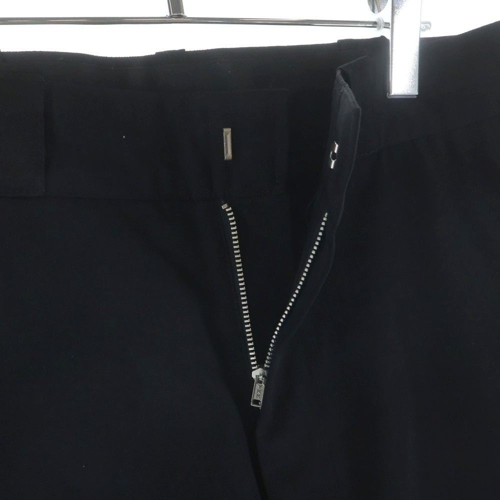 Y's for men(ワイズフォーメン) ジップアップ ウール ワイドストレート パンツ ブラック MG-P06-100