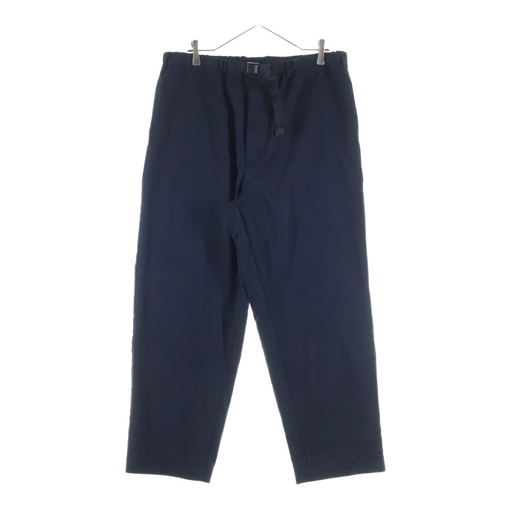 The Ennoy Professional(エンノイプロフェッショナル) 25SS WOOL BLEND RIP STOP EASY PANTS ウールブレンド リップストップ イージーパンツ ネイビー SS25BRENPT03LP