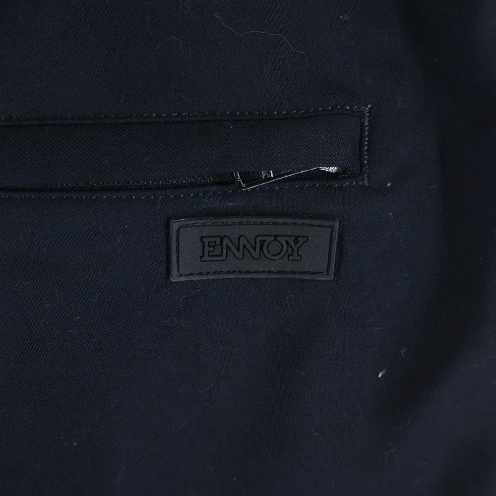 The Ennoy Professional(エンノイプロフェッショナル) 25SS WOOL BLEND RIP STOP EASY PANTS ウールブレンド リップストップ イージーパンツ ネイビー SS25BRENPT03LP