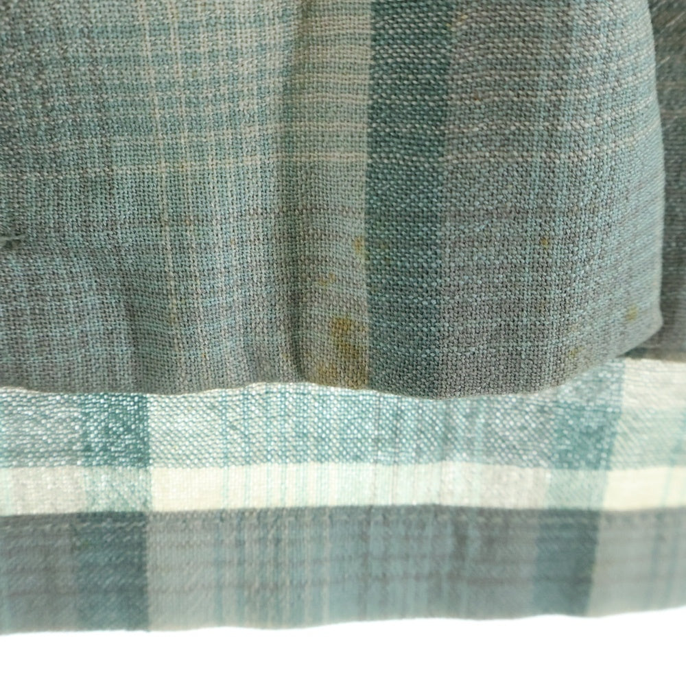 PENDLETON(ペンドルトン) 60S VINTAGE SIR PENDLETON ヴィンテージ ウール チェック柄 長袖オープンカラーシャツ グリーン/グレー