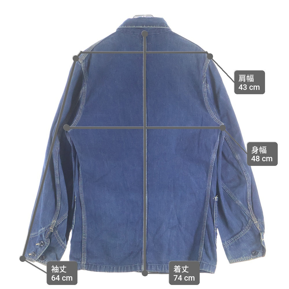 LEE(リー) 60-70S 91-J VINTAGE USA製 ヴィンテージ デニムカバーオール ジャケット インディゴ