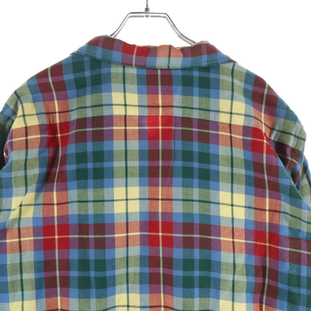 VINTAGE(ヴィンテージ) 60S VINTAGE LOCHLANA BY HATHAWAY ヴィンテージ ウールコットン チェック長袖オープンカラーシャツ マルチカラー