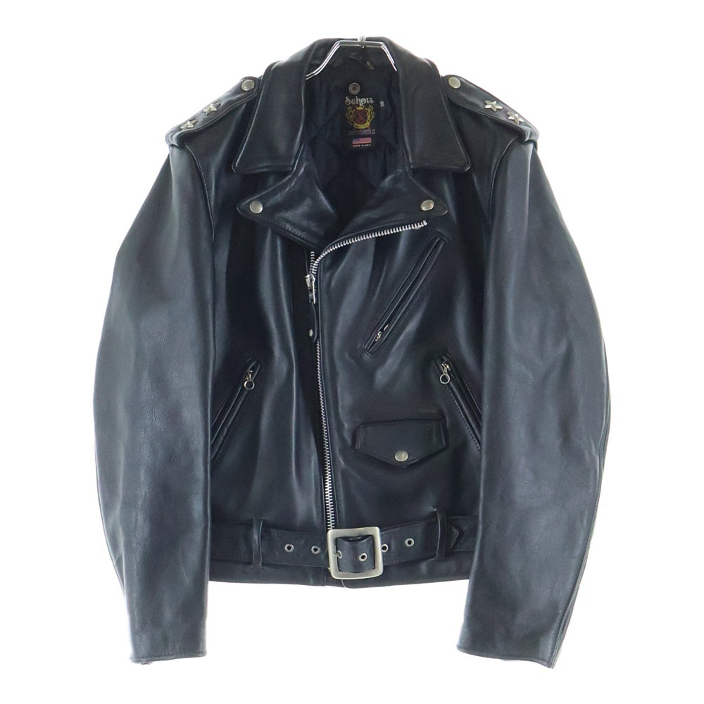 SCHOTT(ショット) 613US ツースター レザー ダブルライダースジャケット ブラック